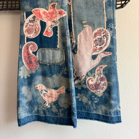 Free people Flying High Patched flare Jeans - Picture 4 of 9